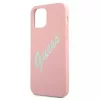 iPhone 12/ 12 Pro Guess GUHCP12MLSVSPG Silicone Vintage tok Pink-3700740495193 3 kép