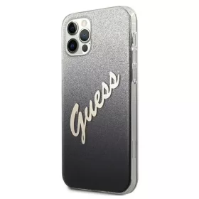 iPhone 12/ 12 Pro Guess GUHCP12MPCUGLSBK Glitter Gradient Script tok f-3700740494714 2 kép