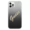 iPhone 12/ 12 Pro Guess GUHCP12MPCUGLSBK Glitter Gradient Script tok f-3700740494714 4 kép