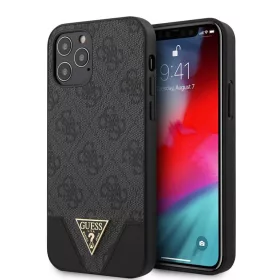 iPhone 12/ 12 Pro szürke Guess GUHCP12MPU4GHBK 4G Triangle tok-3700740480328 2 kép