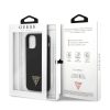 iPhone 12 mini Guess GUHCP12SLSTMBK  Metal Triangle szilikon tok feket-3700740489093 8 kép