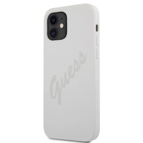 iPhone 12 mini Guess GUHCP12SLSVSCR Silicone Vintage tok Cream színbe-3700740495094 2 kép