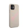 iPhone 12 mini Guess GUHCP12SLSVSGP Silicone Vintage tok szürke-3700740495247 3 kép