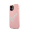 iPhone 12 mini Guess GUHCP12SLSVSPG Silicone Vintage tok Pink-3700740495186 6 kép