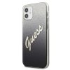 iPhone 12 mini Guess GUHCP12SPCUGLSBK Glitter Gradient Script tok flit-3700740494707 2 kép
