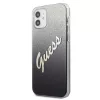 iPhone 12 mini Guess GUHCP12SPCUGLSBK Glitter Gradient Script tok flit-3700740494707 2 kép