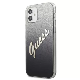 iPhone 12 mini Guess GUHCP12SPCUGLSBK Glitter Gradient Script tok flit-3700740494707 2 kép