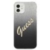 iPhone 12 mini Guess GUHCP12SPCUGLSBK Glitter Gradient Script tok flit-3700740494707 3 kép