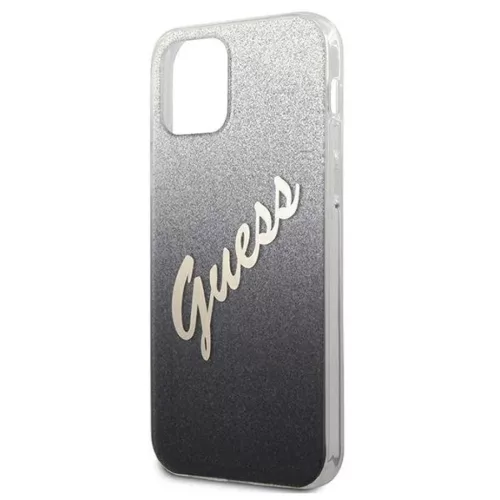 iPhone 12 mini Guess GUHCP12SPCUGLSBK Glitter Gradient Script tok flit-3700740494707 6 kép