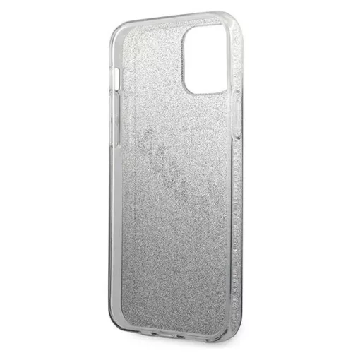 iPhone 12 mini Guess GUHCP12SPCUGLSBK Glitter Gradient Script tok flit-3700740494707 7 kép