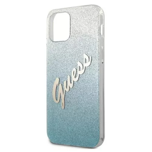 iPhone 12 mini Guess GUHCP12SPCUGLSBL Glitter Gradient Script tok flit-3700740494790 6 kép