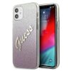 iPhone 12 mini Guess GUHCP12SPCUGLSPI Glitter Gradient Script tok flit-3700740494769 1 kép
