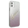 iPhone 12 mini Guess GUHCP12SPCUGLSPI Glitter Gradient Script tok flit-3700740494769 3 kép