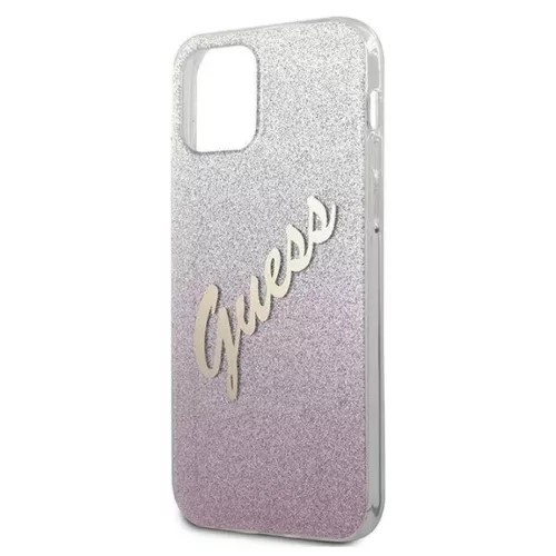 iPhone 12 mini Guess GUHCP12SPCUGLSPI Glitter Gradient Script tok flit-3700740494769 6 kép