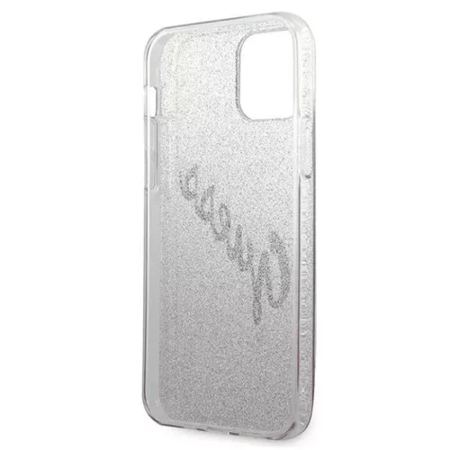 iPhone 12 mini Guess GUHCP12SPCUGLSPI Glitter Gradient Script tok flit-3700740494769 7 kép