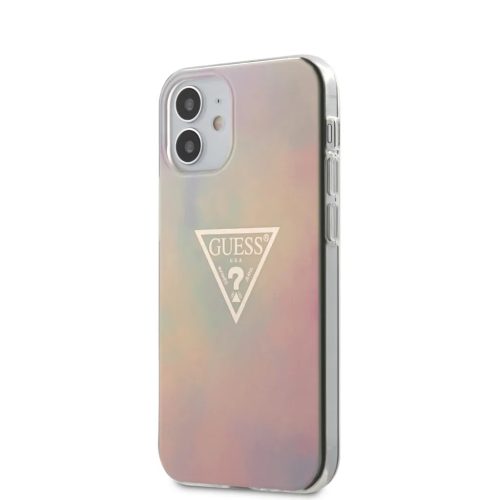 iPhone 12 min Guess GUHCP12SPCUMCGG01 TD PC/TPU Gold Triangle 01 tok p-3700740480670 1 kép