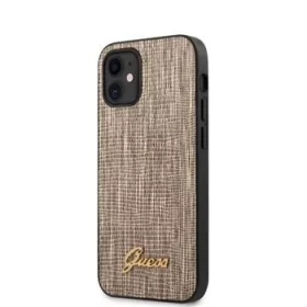   iPhone 12 MINI Guess Lizard GUHCP12SPCUMLLIGO tok arany színben