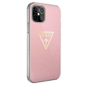   iPhone 12 mini Guess GUHCP12SPCUMPTPI  Metallic Triangle tok pink