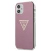 iPhone 12 mini Guess GUHCP12SPCUMPTPI  Metallic Triangle tok pink-3700740481721 2 kép