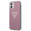 iPhone 12 mini Guess GUHCP12SPCUMPTPI  Metallic Triangle tok pink-3700740481721 2 kép