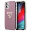 iPhone 12 mini Guess GUHCP12SPCUMPTPI  Metallic Triangle tok pink-3700740481721 3 kép