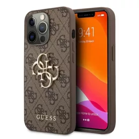   iPhone 13 Pro Guess GUHCP13L4GMGBR Big Metal Logo tok 4G barna