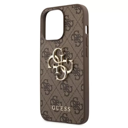 iPhone 13 Pro Guess GUHCP13L4GMGBR Big Metal Logo tok 4G barna-3666339024895 3 kép