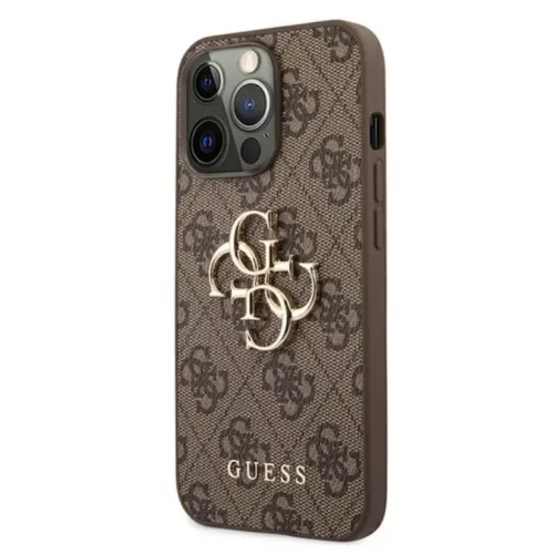 iPhone 13 Pro Guess GUHCP13L4GMGBR Big Metal Logo tok 4G barna-3666339024895 5 kép