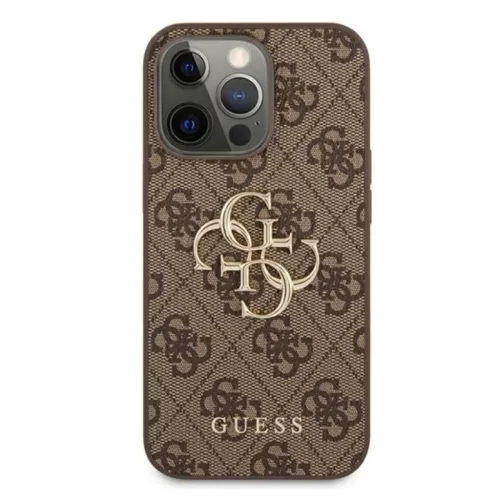 iPhone 13 Pro Guess GUHCP13L4GMGBR Big Metal Logo tok 4G barna-3666339024895 6 kép