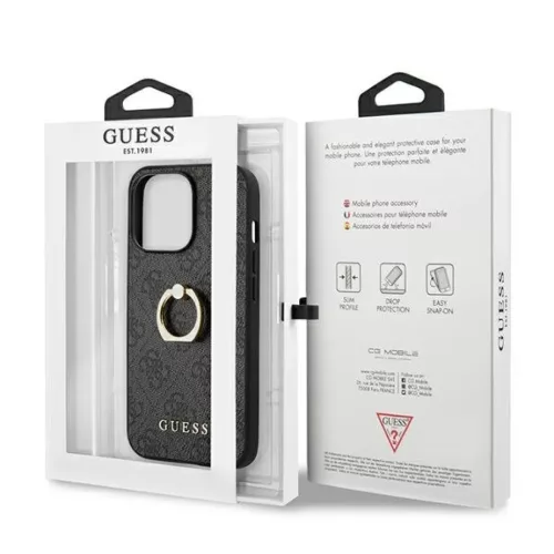 iPhone 13 Pro Guess 4G Ring tok szürke (GUHCP13L4GMRGR)-3666339023935 8 kép