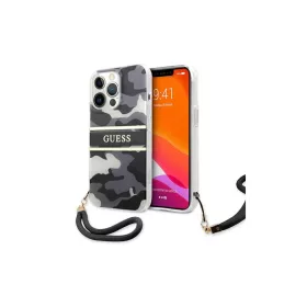 iPhone 13 Pro Guess GUHCP13LKCABBK tok pánttal fekete-3666339023133 3 kép