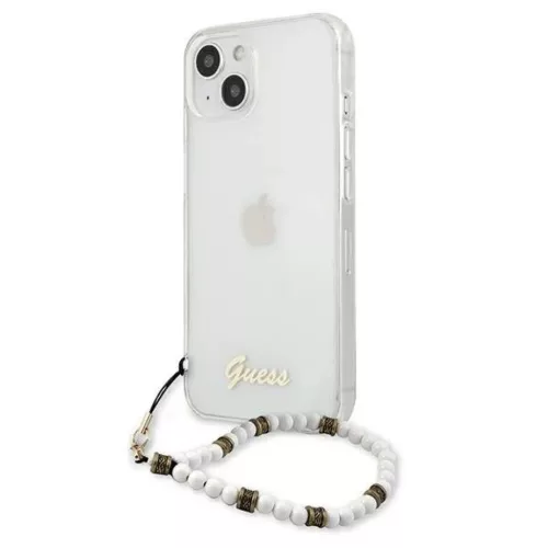 iPhone 13 Pro Guess White Pearl tok karpánttal átlátszó (GUHCP13LK-3666339025250 1 kép