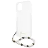 iPhone 13 Pro Guess White Pearl tok karpánttal átlátszó (GUHCP13LK-3666339025250 4 kép
