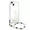 iPhone 13 Pro Guess White Pearl tok karpánttal átlátszó (GUHCP13LK-3666339025250 8 kép