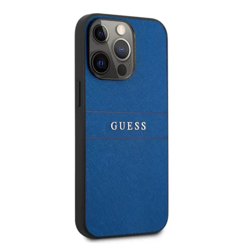 Phone 13 Pro Guess GUHCP13LPSASBBL PU Saffiano tok kék-3666339023539 5 kép