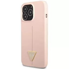 iPhone 13 Pro Guess Saffiano Triangle Logo rózsaszín (GUHCP13LSLTGP)-3666339041014 1 kép