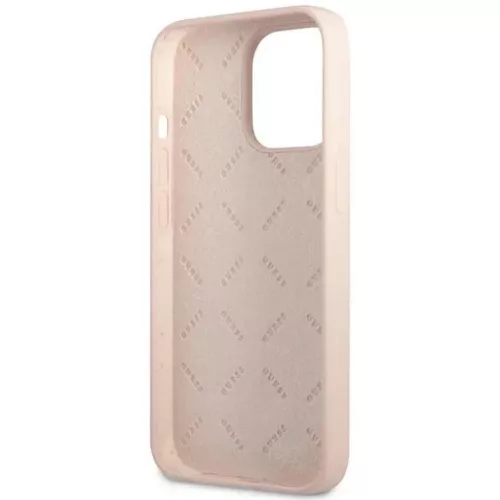 iPhone 13 Pro Guess Saffiano Triangle Logo rózsaszín (GUHCP13LSLTGP)-3666339041014 6 kép