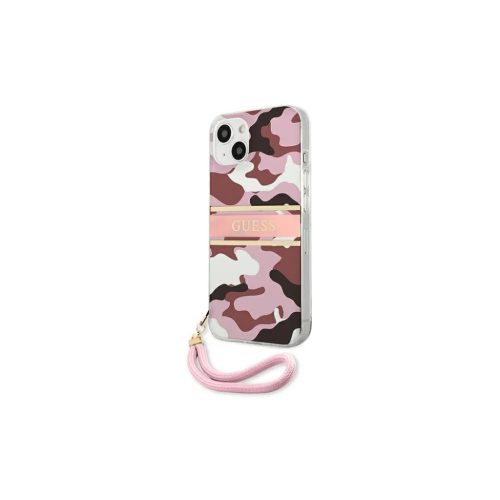 iPhone 13 Guess GUHCP13MKCABPI tok pánttal pink-3666339023164 8 kép