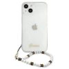 iPhone 13 Guess White Pearl tok karpánttal átlátszó (GUHCP13MKPSWH-3666339025243 5 kép