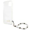 iPhone 13 Guess White Pearl tok karpánttal átlátszó (GUHCP13MKPSWH-3666339025243 7 kép