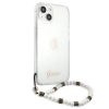 iPhone 13 Guess White Pearl tok karpánttal átlátszó (GUHCP13MKPSWH-3666339025243 8 kép