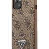 iPhone 13 Guess 4G Saffiano tok dupla kártyatartóval barna (GUHCP13M-3666339048211 1 kép