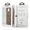 iPhone 13 Guess 4G Saffiano tok dupla kártyatartóval barna (GUHCP13M-3666339048211 4 kép