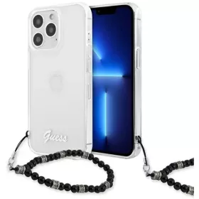 iPhone 13 Pro Max Guess Black Pearl tok karpánttal átlátszó (GUHCP-3666339025229 3 kép