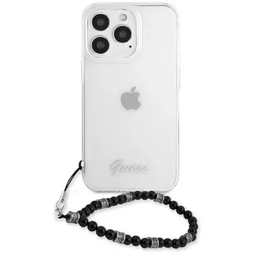 iPhone 13 Pro Max Guess Black Pearl tok karpánttal átlátszó (GUHCP-3666339025229 1 kép