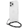 iPhone 13 Pro Max Guess Black Pearl tok karpánttal átlátszó (GUHCP-3666339025229 4 kép