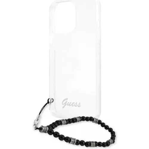 iPhone 13 Pro Max Guess Black Pearl tok karpánttal átlátszó (GUHCP-3666339025229 5 kép