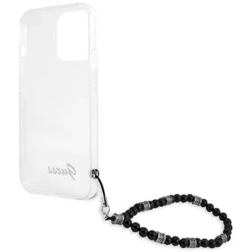 iPhone 13 Pro Max Guess Black Pearl tok karpánttal átlátszó (GUHCP-3666339025229 7 kép