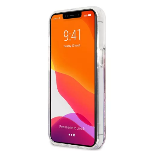 iPhone 13 Pro Max Guess Big 4G Liquid Glitter tok átlátszó (GUHCP13-3666339024703 3 kép