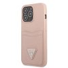 iPhone 13 Pro Max Guess Saffiano tok dupla kártyatartóval rózsaszí-3666339048150 1 kép